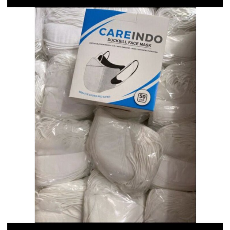 Masker Duckbill garis hitam