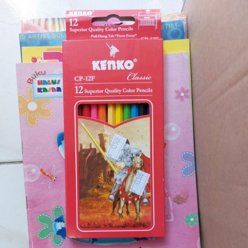 

1 SET Pensil Warna Kenko CP-12F 12 Warna Panjang Color Pencils