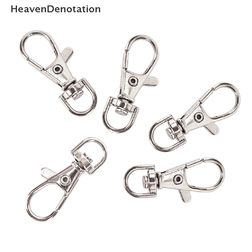 [HeavenDenotation] 10PC Silver Swivel Trigger Clips Snap Lanyard Hook Bag Key Ring Hooks Gift