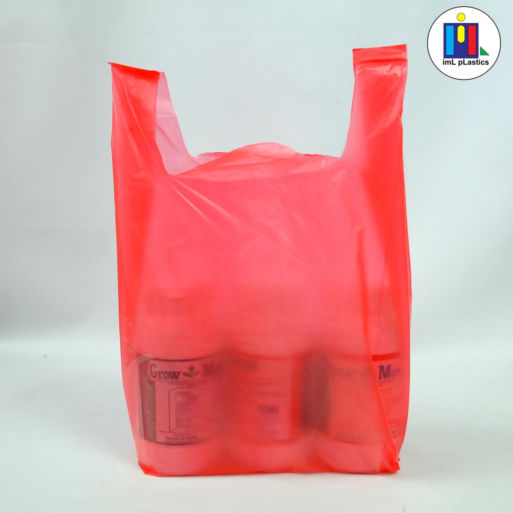 KRESEK / TAS PLASTIK HDPE MERAH 21 x 03 - isi 50 lembar