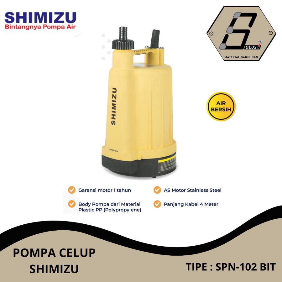 POMPA CELUP AIR BERSIH SHIMIZU SPN 102 BIT SPN102BIT