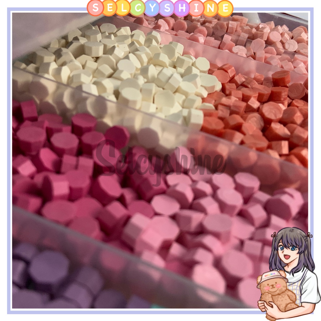 

[Selcyshine] (HARGA 1 BIJI) (MINIM 15 BIJI) Sealing Waxpills Vintage Or Shiney Wax Seal Stamp Tablet Beads For Journaling, Sending Inviting Seal Wax - Manik Segel Lilin Untuk Amplop - Wax Seal Stamp Candle Lilin Wax Stam Seal Beads