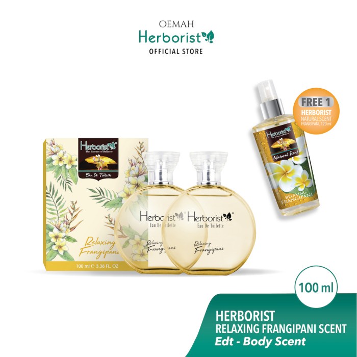 Herborist Paket EDT Relaxing Frangipani Free Body Scent