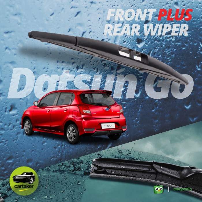 Wifer Frameless Hybrid Datsun Go+ Panca Wiper Silicon Karet Kaca Mobil