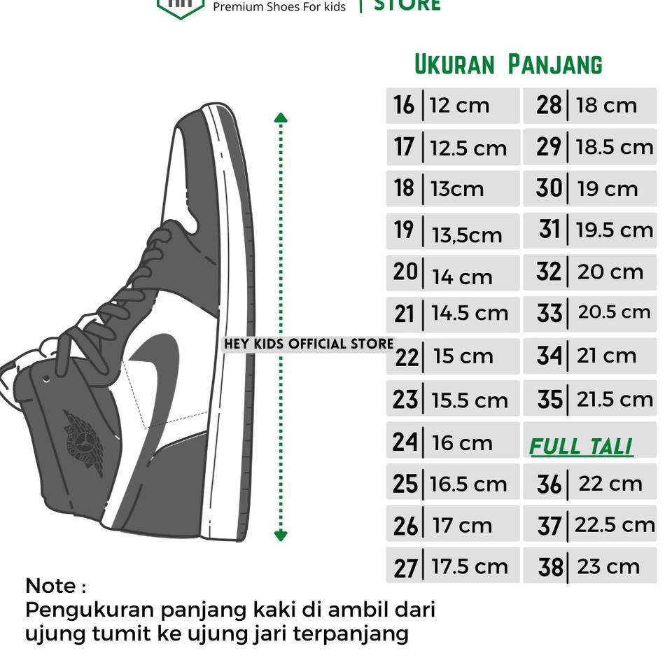 [MQ.20Au22ᴿ] Sepatu Anak Nike Jordan Original Sneakers Sekolah SD Hitam Putih Premium Quality Sneker