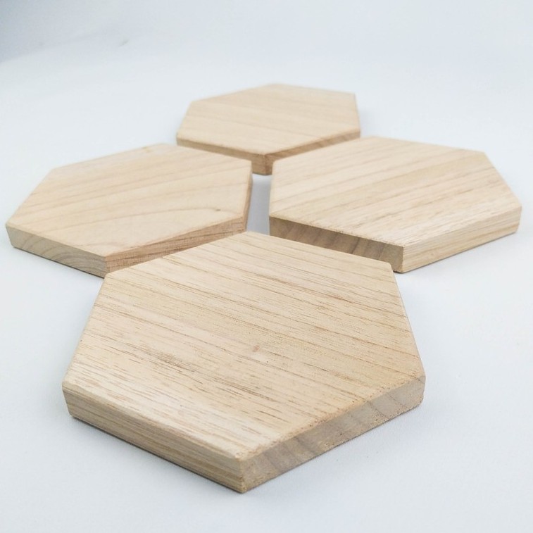 Wood Coaster | Alas Gelas | Cangkir | Tatakan Gelas Kayu