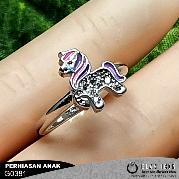 Cincin anak Karakter Ungu Blink Poni  C0381 CAS