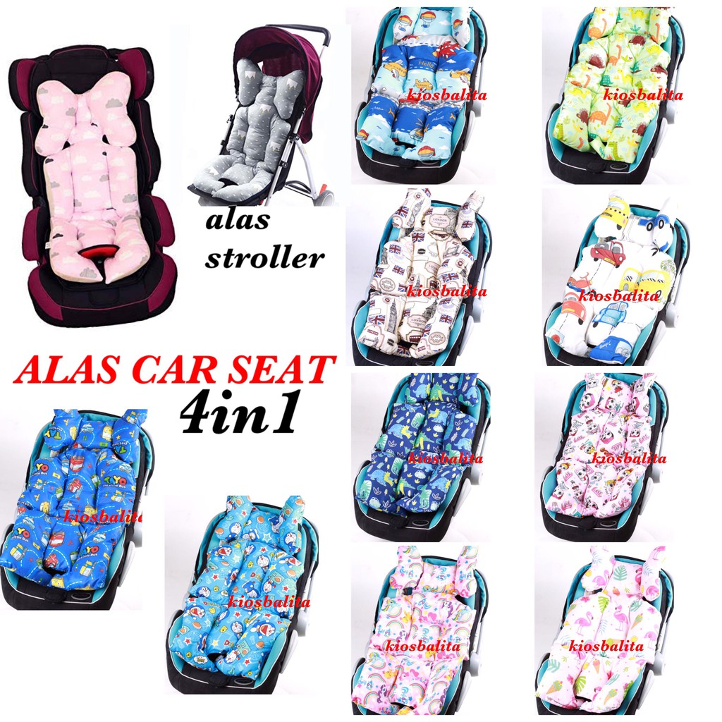 4in1 ALAS CAR SEAT UNTUK MOBIL / ALAS PADDING CAR SEAT BABY