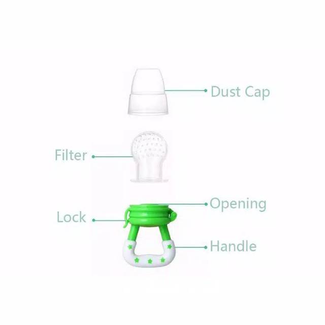 1234OS - Baby Fruit &amp; Food Feeder / Empeng Buah Bayi / Dot Buah Bayi /  Fruit Feeder Pacifier.