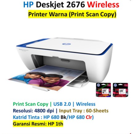 Printer HP WIRELESS Advantage 2676 All In One Print Scan Copy wifi