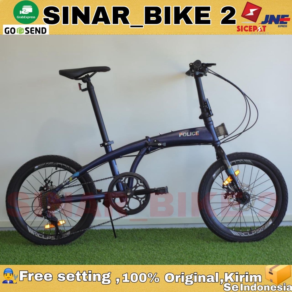 Sepeda Lipat 20 Inch ELEMENT POLICE MILAN New 8 Speed