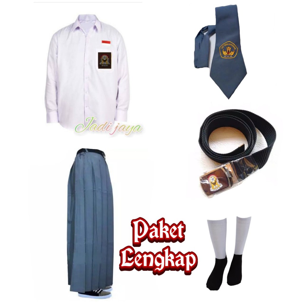 SET SERAGAM SMA PEREMPUAN BAJU PANJANG ROK PANJANG