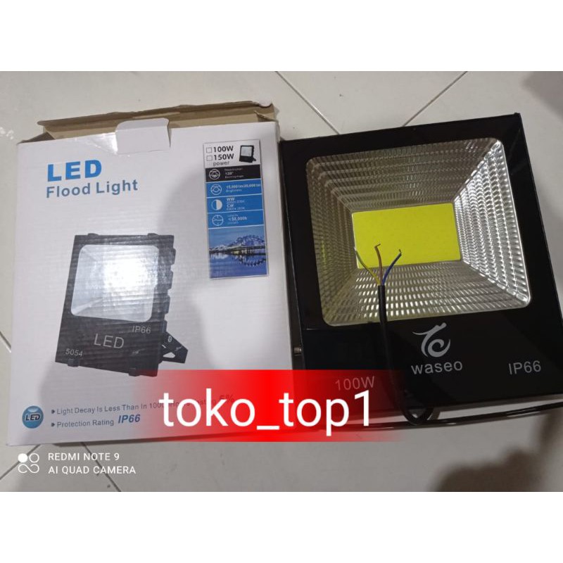 lampu sorot led cob kotak tipis 100w outdoor tembak/flood light /cob /putih