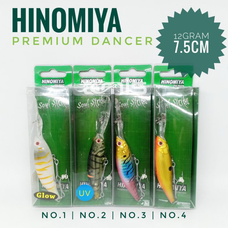 Hinomiya Premium Dancer Lure Minnow Bukan Puspita