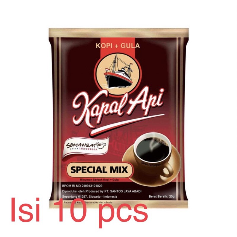 RENCENG Kopi KAPAL API Special Mix isi 10 Sachet