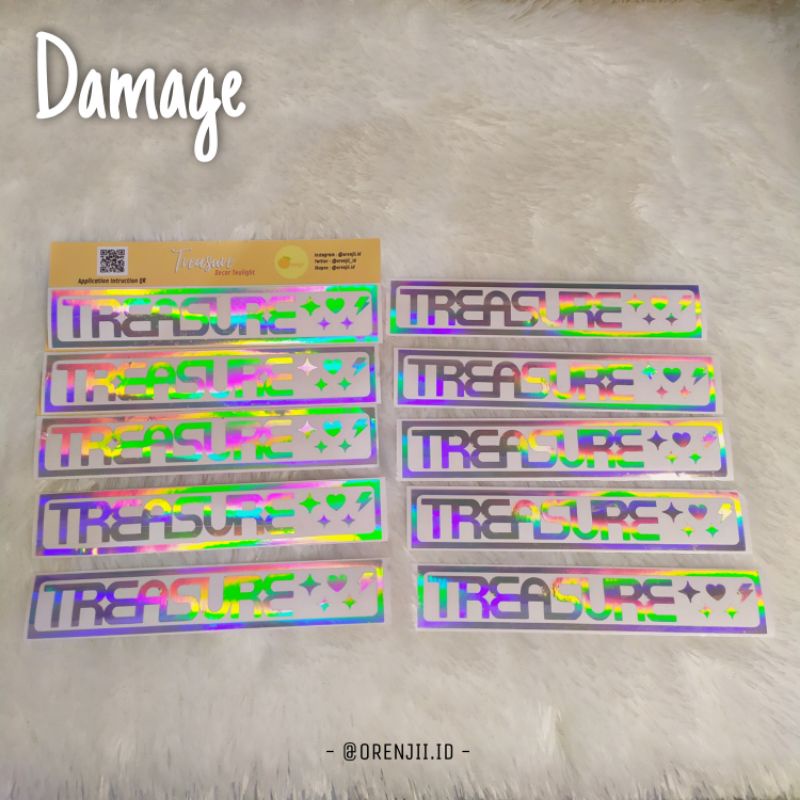 

[DAMAGE] DECO TREASURE LIGHTSTICK /DECO TEULIGHT /STIKER HOLOGRAM TREASURE