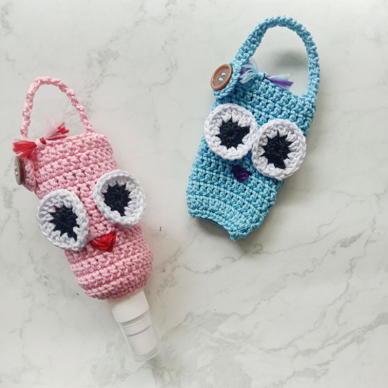 holder hand sanitizer rajut / gantungan hand sanitizer rajut