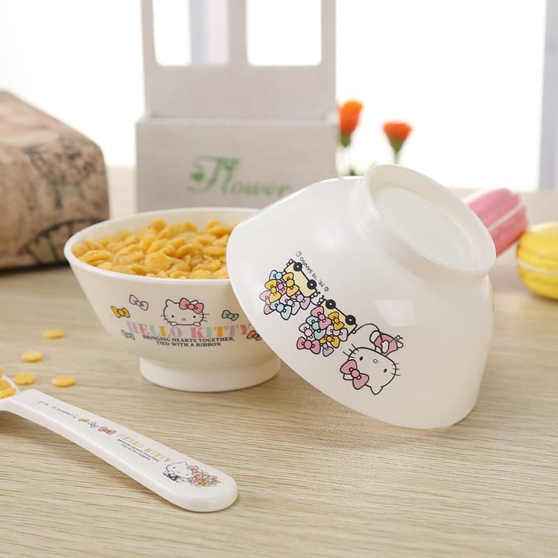 Hello kitty my melody plastic bowl mangkuk children gelas plastik anak