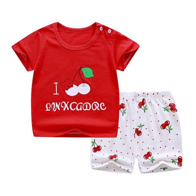 SETELAN ANAK CEWEK KATUN 1-4 THN-C11 Cherry Red