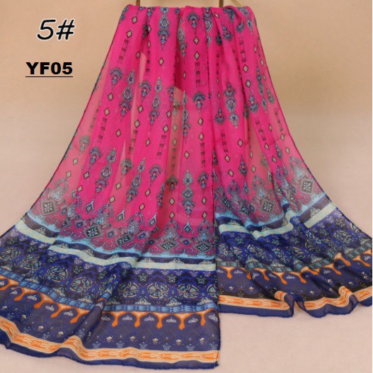 Syal Soft Chiffon Bohemian YF