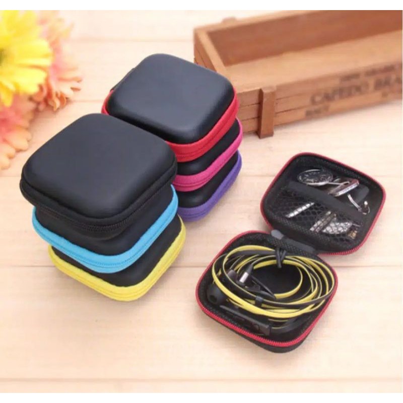 Dompet Earphone Pouch Charger Dompet Koin Waterproof Hardcase