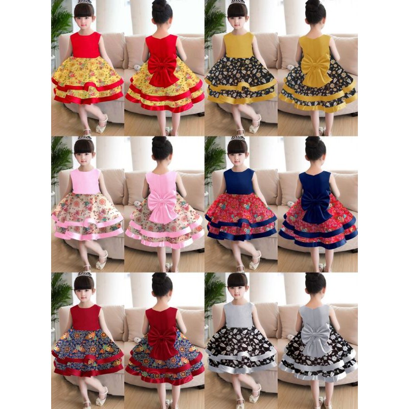 DRESS KID ADONIA NEW MOTIF / DRESS ANAK PEREMPUAN Best Seller / BISA COD