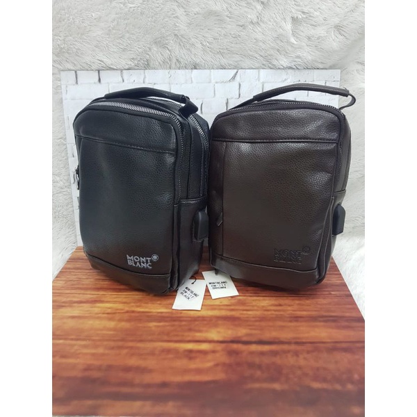 TAS COWOK KULIT SEMI PREMIUM Ada USB PORT