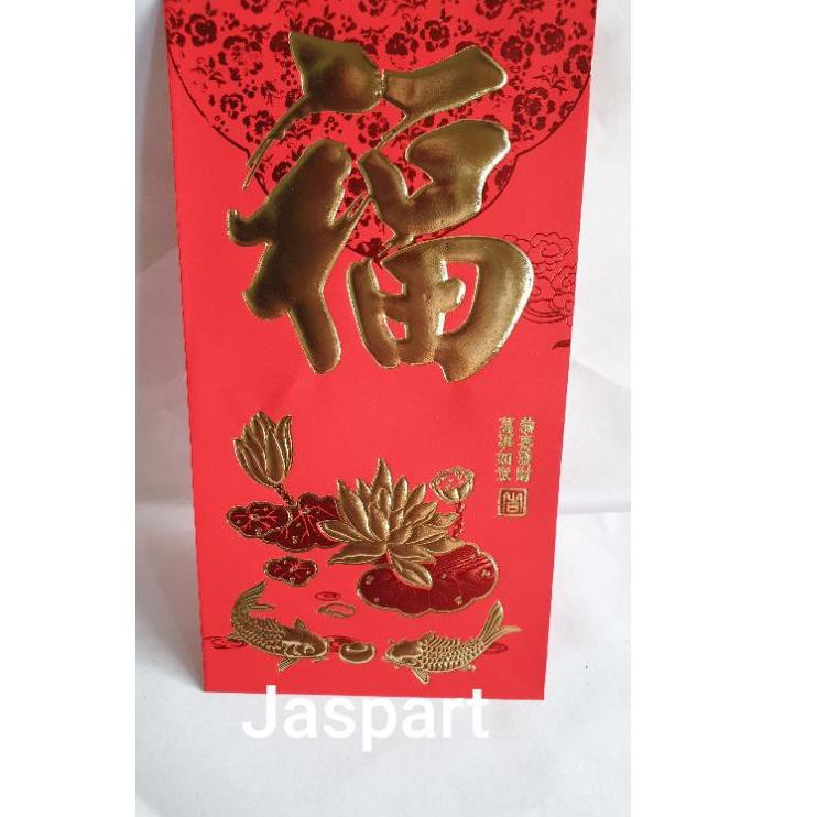 

PROMO 5.5 ANGPAO FU PANJANG BARU ANGPAO IMLEK FUK TEBAL TULISAN EMAS TIMBUL FREE ONGKIR MURAH MERIAH