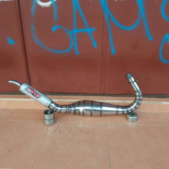 Knalpot racing Kolong kobra poles RX king no php muffler