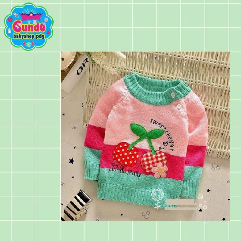 Baju Sweater Anak Perempuan Lucu 2 Tahun
