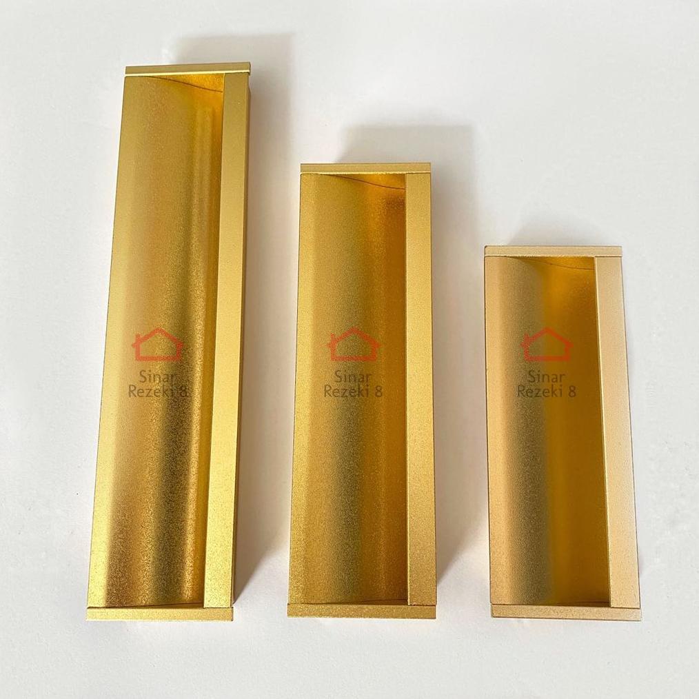 Tarikan Tanam 6105 Gold / Handle Handel Geser Pintu Lemari Sliding Emas Rumah Minimalis Gagang