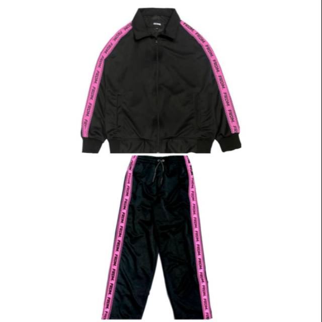 TRACKSUIT FREEDOM SET BASIC RED BLACK
