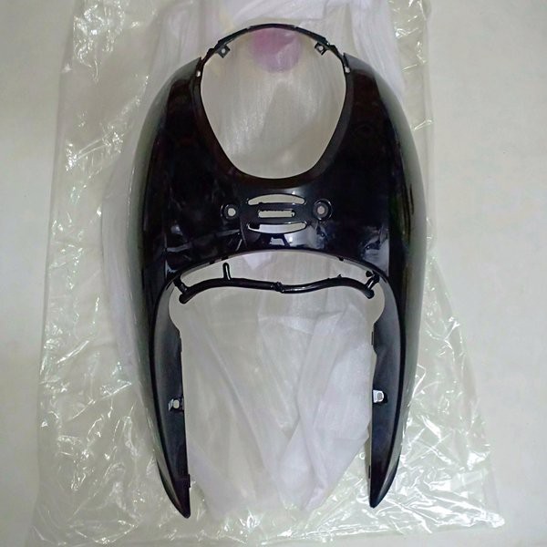 cover front panel tameng kap depan scoopy karbu KYT hitam violet non original