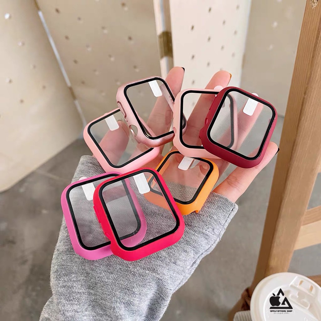 Tempered Glass Case APPLE WATCH 38mm 40mm 42mm 44mm Matte Cover iWatch DOVE Anti Scratch Screen Protector Anti Gores Apple Watch