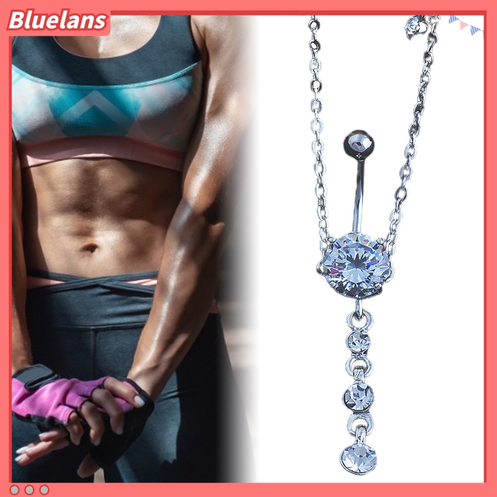 Rantai Pinggang Bahan Stainless Steel Dengan Cubic Zirconia Untuk Belly Dance