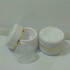 POT KOSMETIK/PACKAGING/POT CREAM/JAR 10-12.5GR WARNA PUTIH BAHAN PPGV