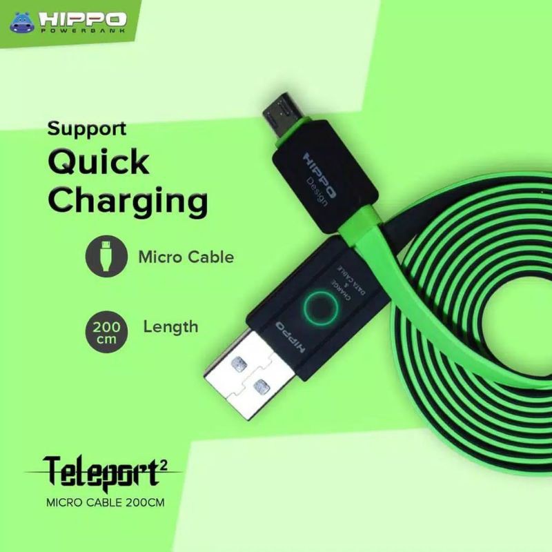 Hippo Teleport 2 Kabel Data Micro USB 200cm