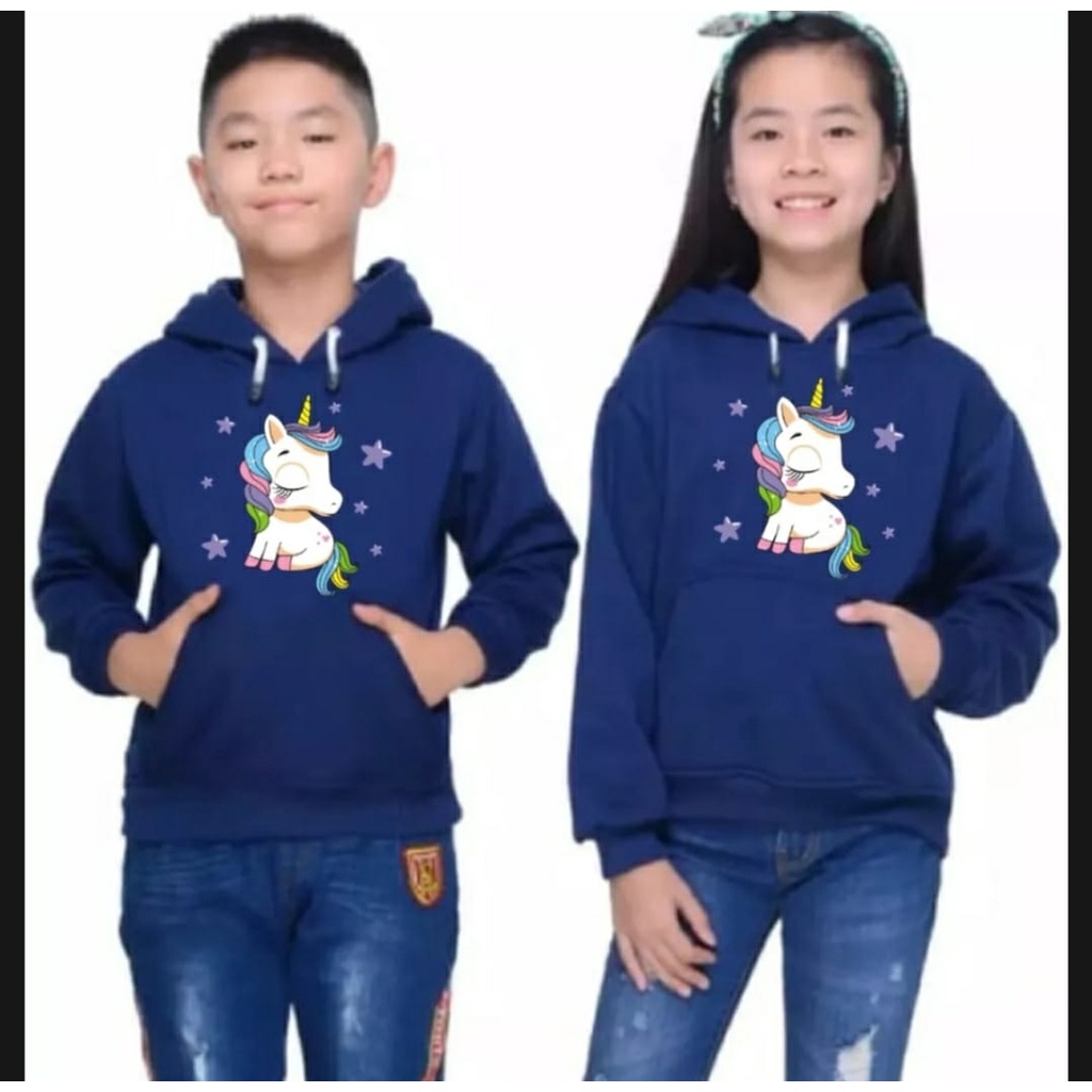 HOODIE ANAK PEREMPUAN UNICORN WITH STARS / HOODIE ANAK PEREMPUAN UNISEX