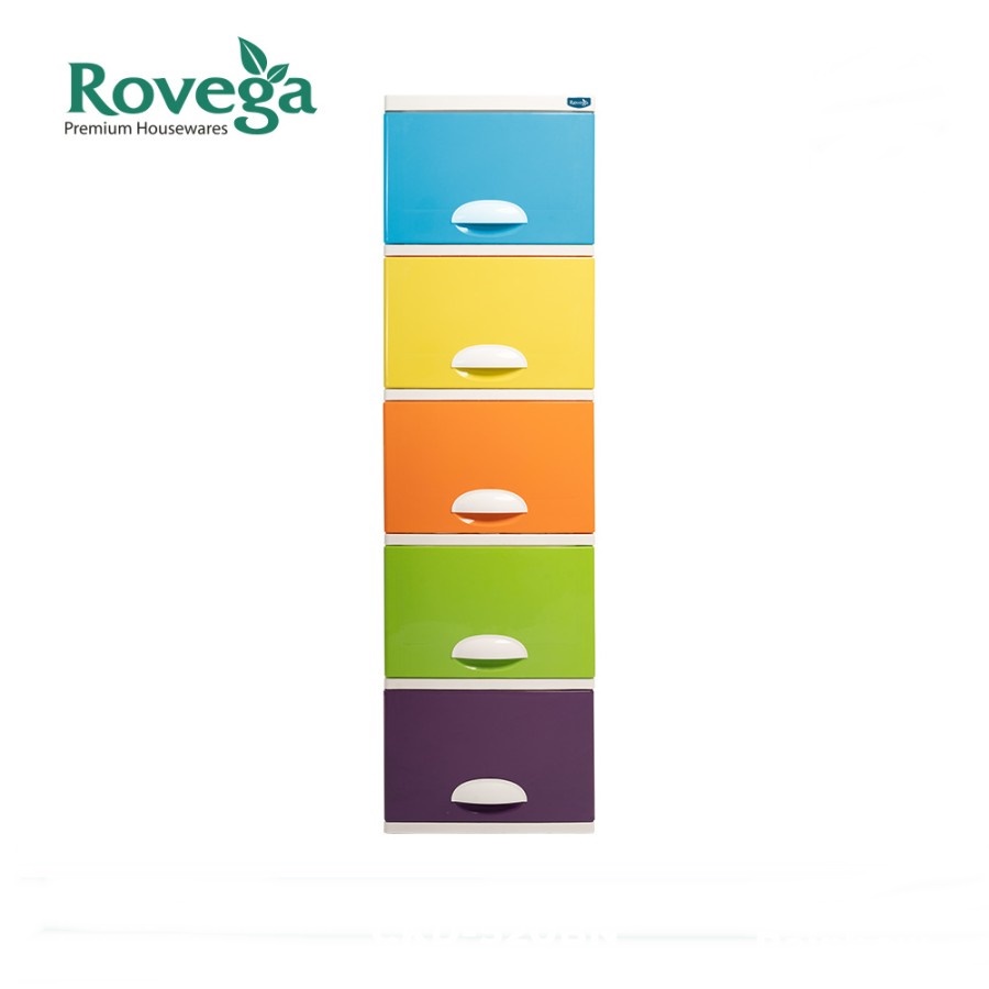 Rovega Lemari Cabinet Plastik 5 Susun / CKD-520BN