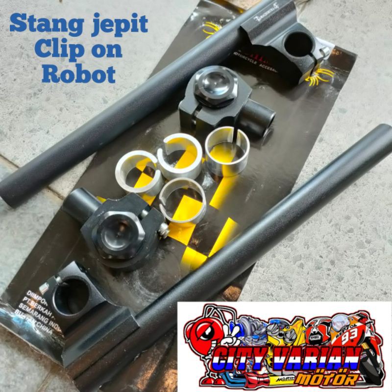 Stang Jepit Clip On Robot Universal Vixion Vixion New Cb CBR 150R Ninja RR 150 new Satria Fu