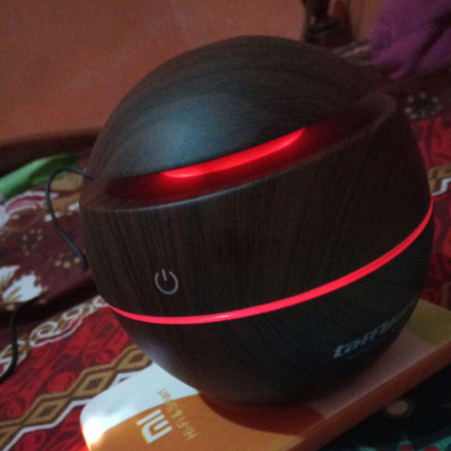 Aromatherapy Air Humidifier Desain Kayu Lampu Led Difuser