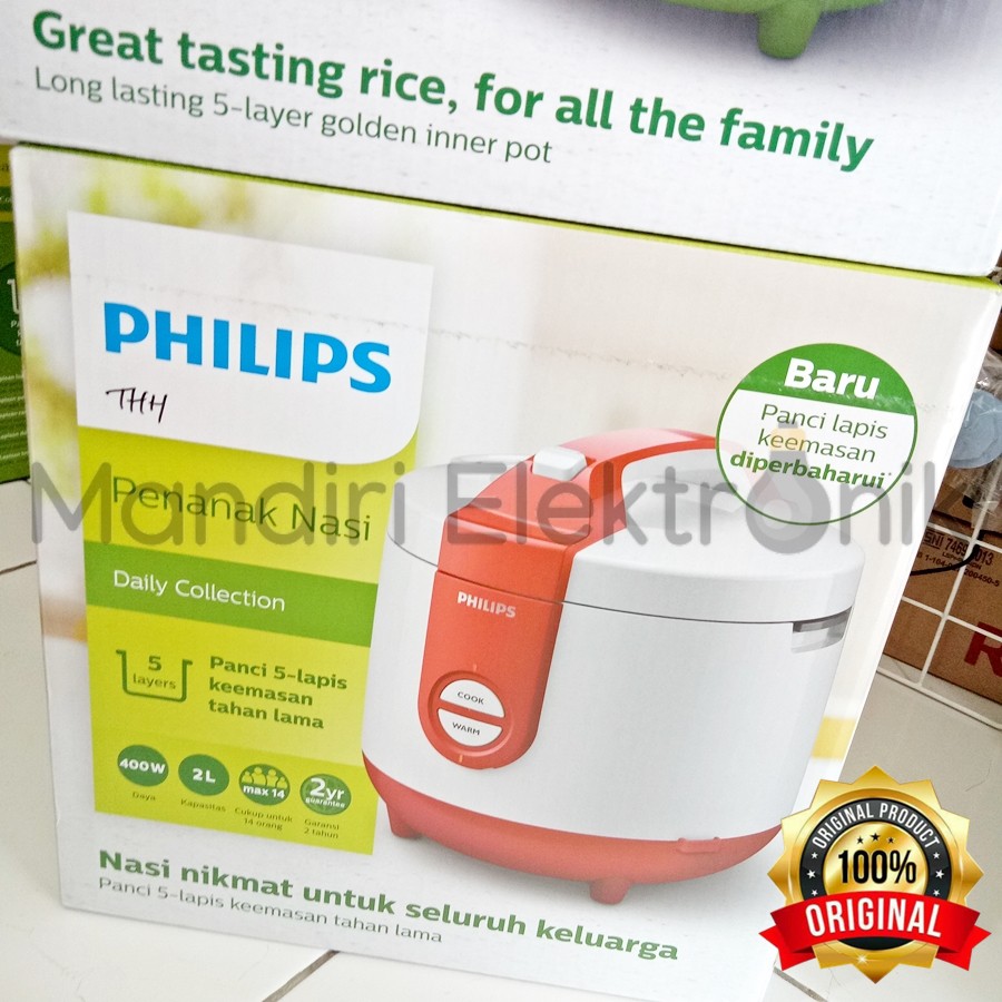 Philips Rice Cooker HD-3119/32 2 liter - Magic Com Philips HD-3119/32