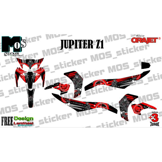 Decal Sticker Stiker Motor Jupiter Z1 Jupiter Z Full Body