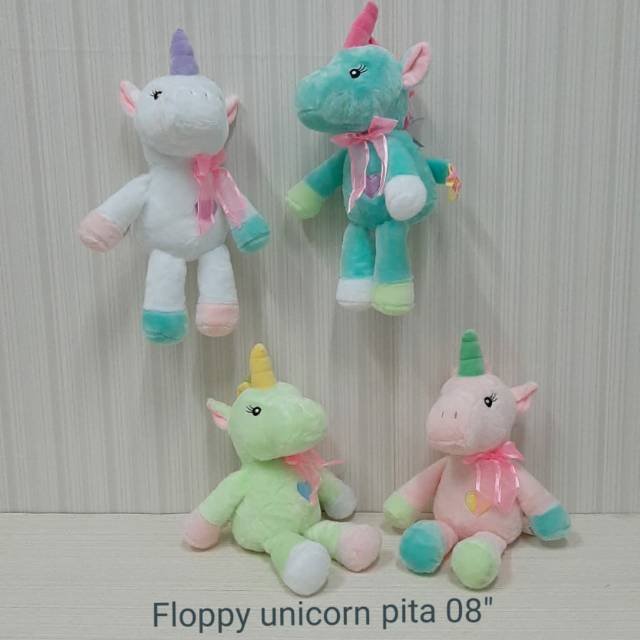 

boneka soft floppy unicorn pita sayap import uk.20cm souvenir kado