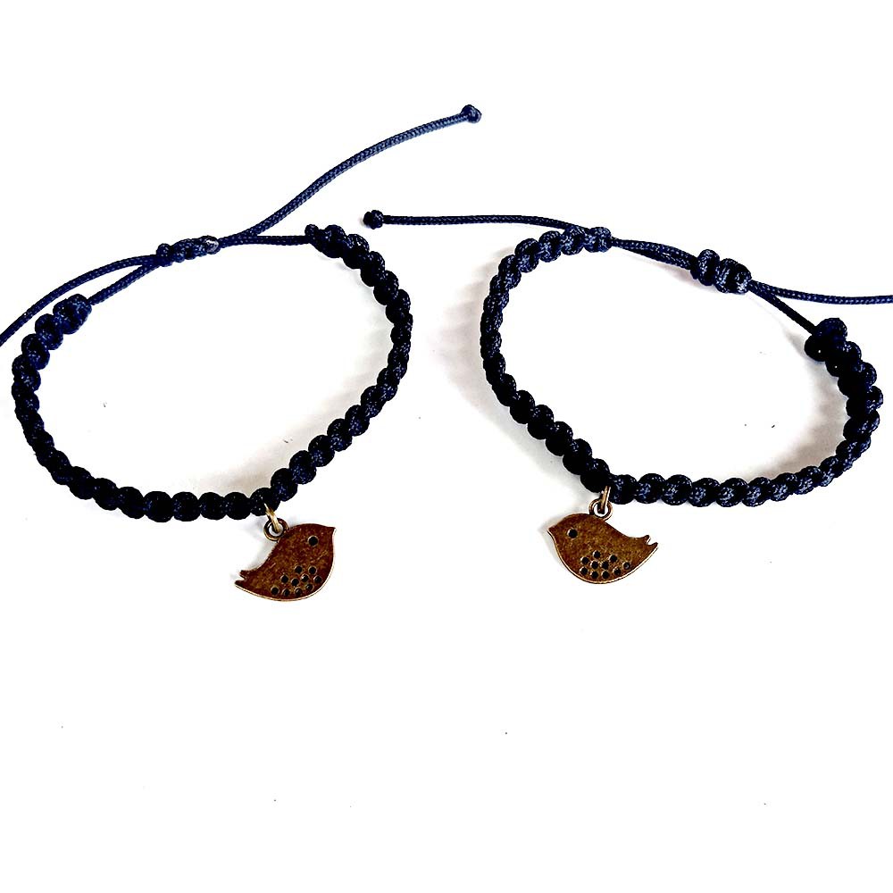 Gelang Couple Tali Prusik Ikat Bronze Bird