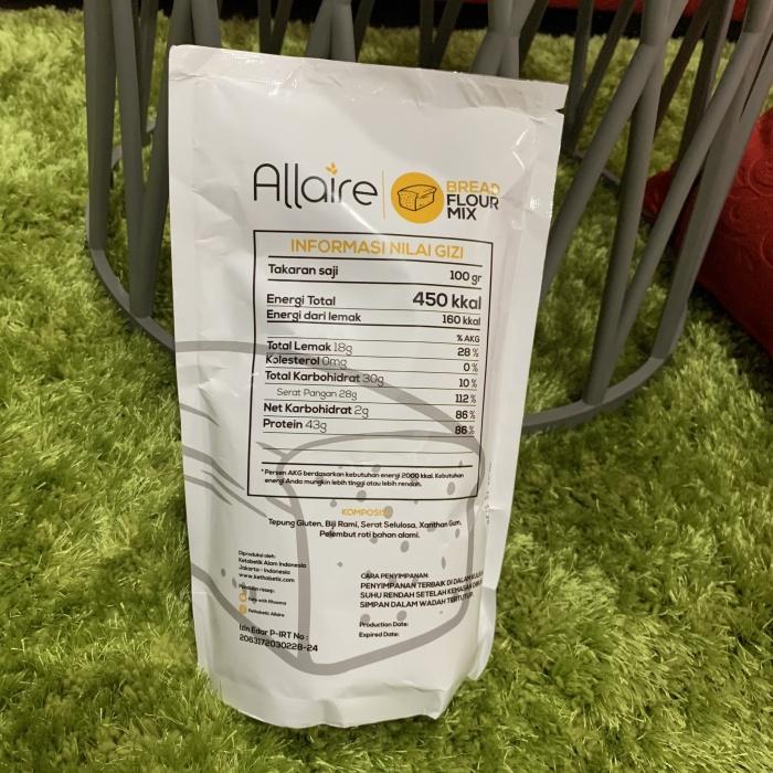 

Gandum / Tepung Keto Khusus Roti 1Kg Allaire Bread Flour Mix Kualitas Terbaik