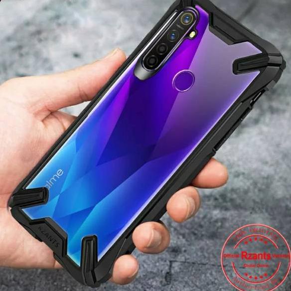 IMW ♒ Case Realme 5 Pro Four Anti - Fall Armor X Transparan Hardcase Premium Rzants Original °° ♒