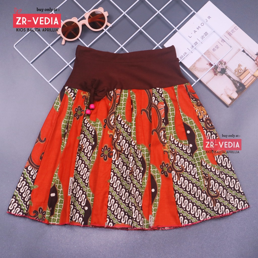 Rok Pita Batik uk 1-4 Tahun / Skirt Pendek Anak Perempuan Murah Motif Kaos Lucu Grosir Baju Adem