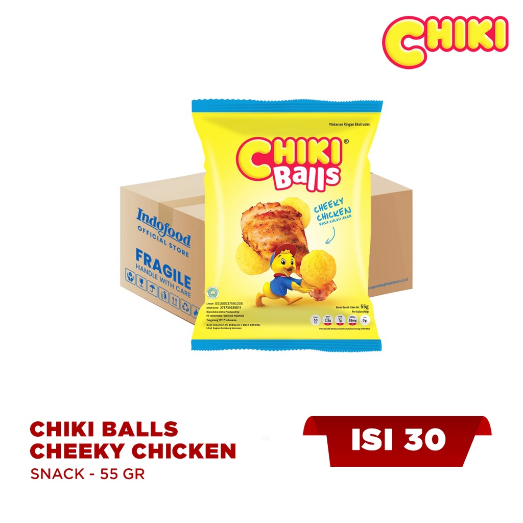 Jual 1 Ctn Chiki Balls Cheeky Chicken 55 Gr Shopee Indonesia