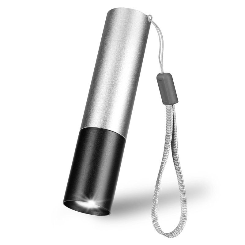 TaffLED LED Mini Flashlight USB Rechargerable Aluminium Body XPE - 3187